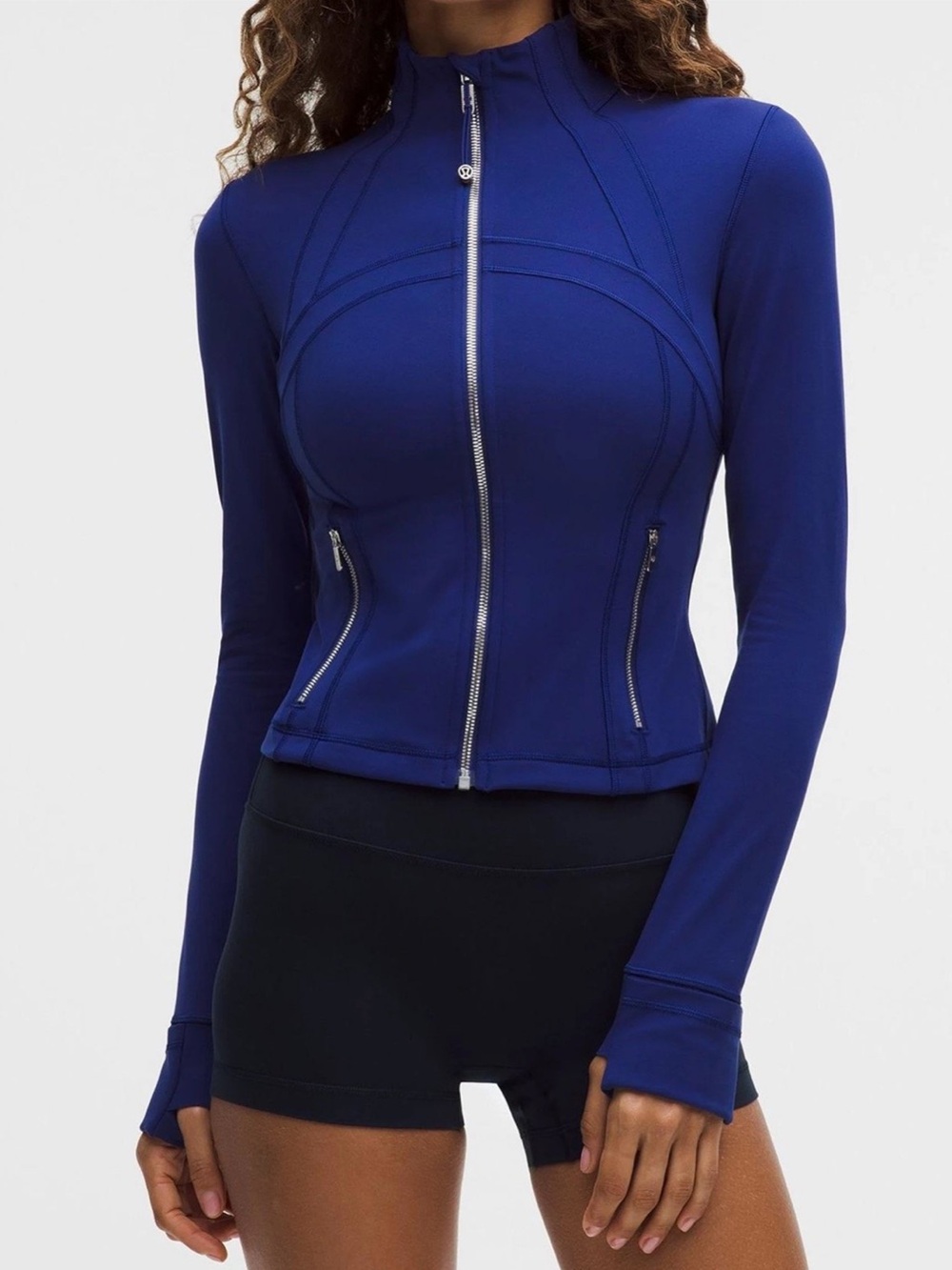Lululemon Define Cropped Jacket Nulu Clubhouse Blue